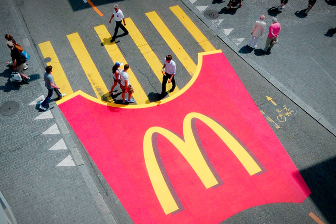 McDonalds Guerrilla Marketing Crosswalk